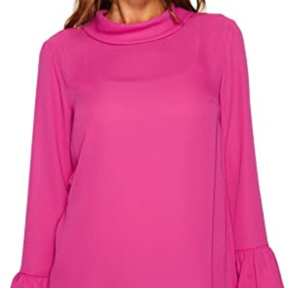 Blouse/Ellen Tracy/Women's Mock Tie Back Neck Blouse /New with tags - $20 - Picture 4 of 5